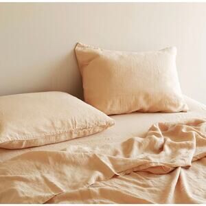 Morrow Soft Goods - Heirloom Linen Sheet Set (Queen, Fawn)
